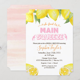 Faire-part de bapteme civil Lemon Main Squeeze