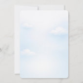 Faire-part de baptême de bébé garçon avec photo (Dos)