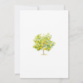 Faire-part de bapteme de mariage au citron (Dos)