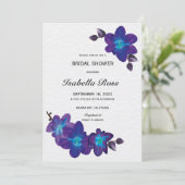 Faire-part de bapteme de mariage imprimable Orchid (Debout devant)