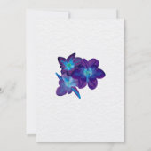Faire-part de bapteme de mariage imprimable Orchid (Dos)