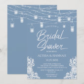 Faire-part de bapteme de mariage lesbien Rustique (Devant / Derrière)