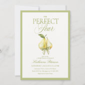 Faire-part de bapteme de mariage Perfect Pear (Devant)