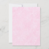 Faire-part de bapteme de mariage rose Carrosse de (Dos)