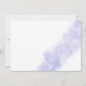 Faire-part de bapteme de mariage violet | Lavis à (Dos)