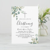 Faire-part de baptême de verdure d'été (Debout devant)