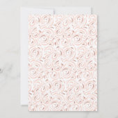 Faire-part de baptême en or rose (Dos)