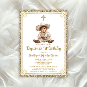 Faire-part de baptême et d'anniversaire Charming B
