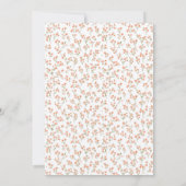 Faire-part de baptême fille aquarelle fleurs paste (Dos)