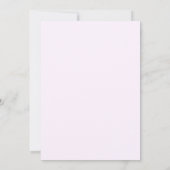 Faire-part de baptême fille au nœud violet (Dos)
