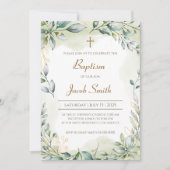 Faire-part de baptême fille et garçon invitations (Devant)