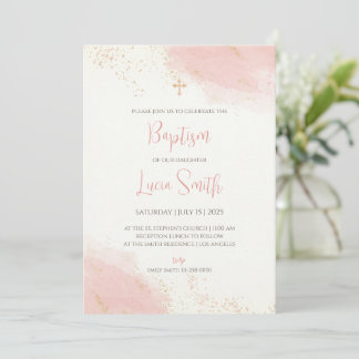 Faire-part de baptême fille Invitations de baptême
