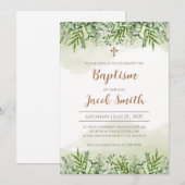 Faire-part de baptême & invitations pour une cérém (Devant / Derrière)