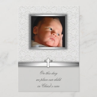 Faire-part de baptême ou de christening pour bébé