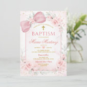 Faire-part de baptême Sainte Communion Coquette Ru (Debout devant)