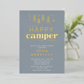 Faire-Part de Bébé Happy Camper (Debout devant)