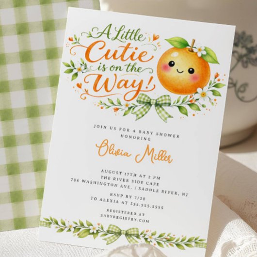 Faire-Part de Bébé Little Cutie Citrus