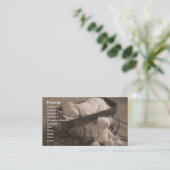 Faire-part de bébé ou affaires infantiles (Debout devant)