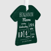 Faire-part de bébé personnalisées Noël (devant)