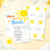 Faire-Part de Bébé pour la Baby Shower « Voici ven