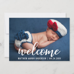 Faire-part de bienvenue Nouvelle carte bébé modern