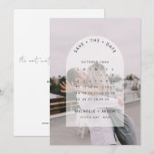 Faire-part de calendrier d'archive photo Enregistr (Devant / Derrière)