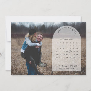 Faire-part de calendrier photo Arch Enregistrez la