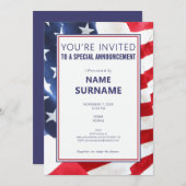 Faire-part de campagne des candidats politiques Te (Devant / Derrière)