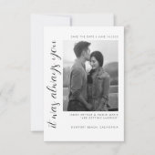 Faire-part de carte de mariage à conserver I Éléga (Devant)