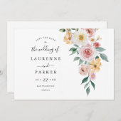 Faire-part de carte photo de sauvegarde de date de (Devant / Derrière)