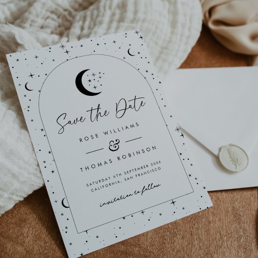 Faire-Part de Cérémonie à Venir Céleste Arqué