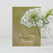 Faire-part de cérémonie commémorative de dentelle (Debout devant)