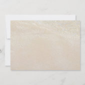 Faire-part de cérémonie de mariage Dollar de sable (Dos)
