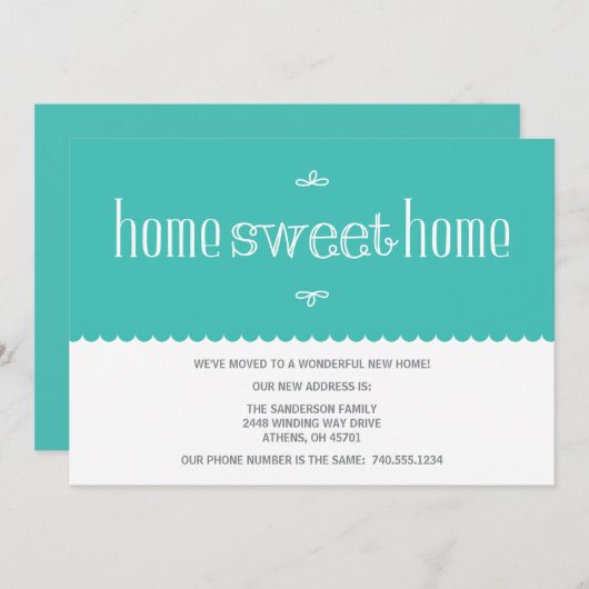 Faire-part de changement d'adresse (Devant / Derrière)