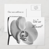 Faire-part de changement d'adresse de l'orchidée b (Devant / Derrière)