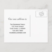 Faire-part de changement d'adresse de l'orchidée b (Dos)