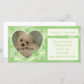 Faire-part de chiot (Devant / Derrière)