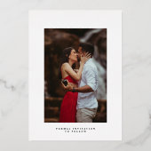 Faire-part de collage de photo moderne (Verso)