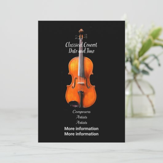 Faire-part de concert (Debout devant)