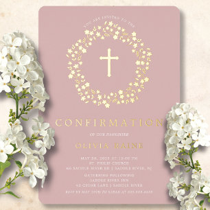 Faire-part de confirmation en feuille d'aluminium