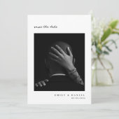 Faire-part de conservation de date de mariage élég (Debout devant)