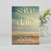 Faire-part de conservation de la date Ocean Tropic (Debout devant)