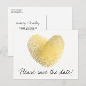 Faire-part de conservation de l'empreinte digitale (Devant / Derrière)