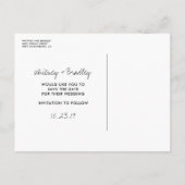 Faire-part de conservation de l'empreinte digitale (Dos)