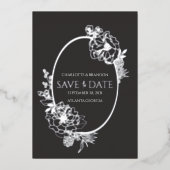 Faire-part de conservation de l'esquisse florale m (Recto)