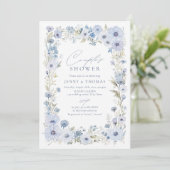 Faire-part de Couple de Mariage Fleur de Champ Ble (Debout devant)