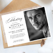 Faire-part de crémation de photo de célébration mi