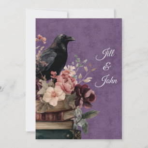 Faire-part de Dark Academia Mystic Raven