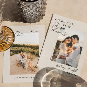 Faire-part de date à retenir avec photo spirituell