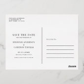 Faire-part de date à sauvegarder Orchidées blanche (Verso)